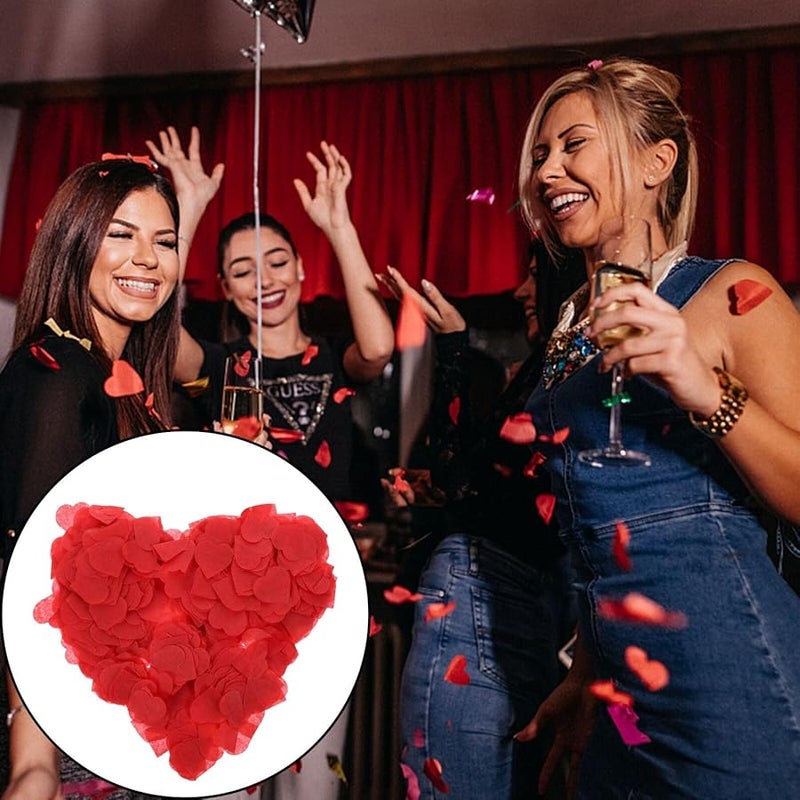 Red Heart Shaped Paper Confetti For Valentine Wedding Party Table Decoration - Image 4
